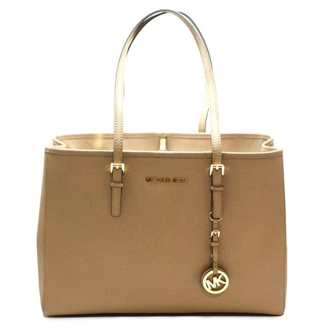 michael kors top zip tote dark khaki|michael kors large saffiano tote.